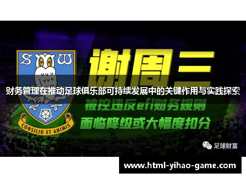 财务管理在推动足球俱乐部可持续发展中的关键作用与实践探索